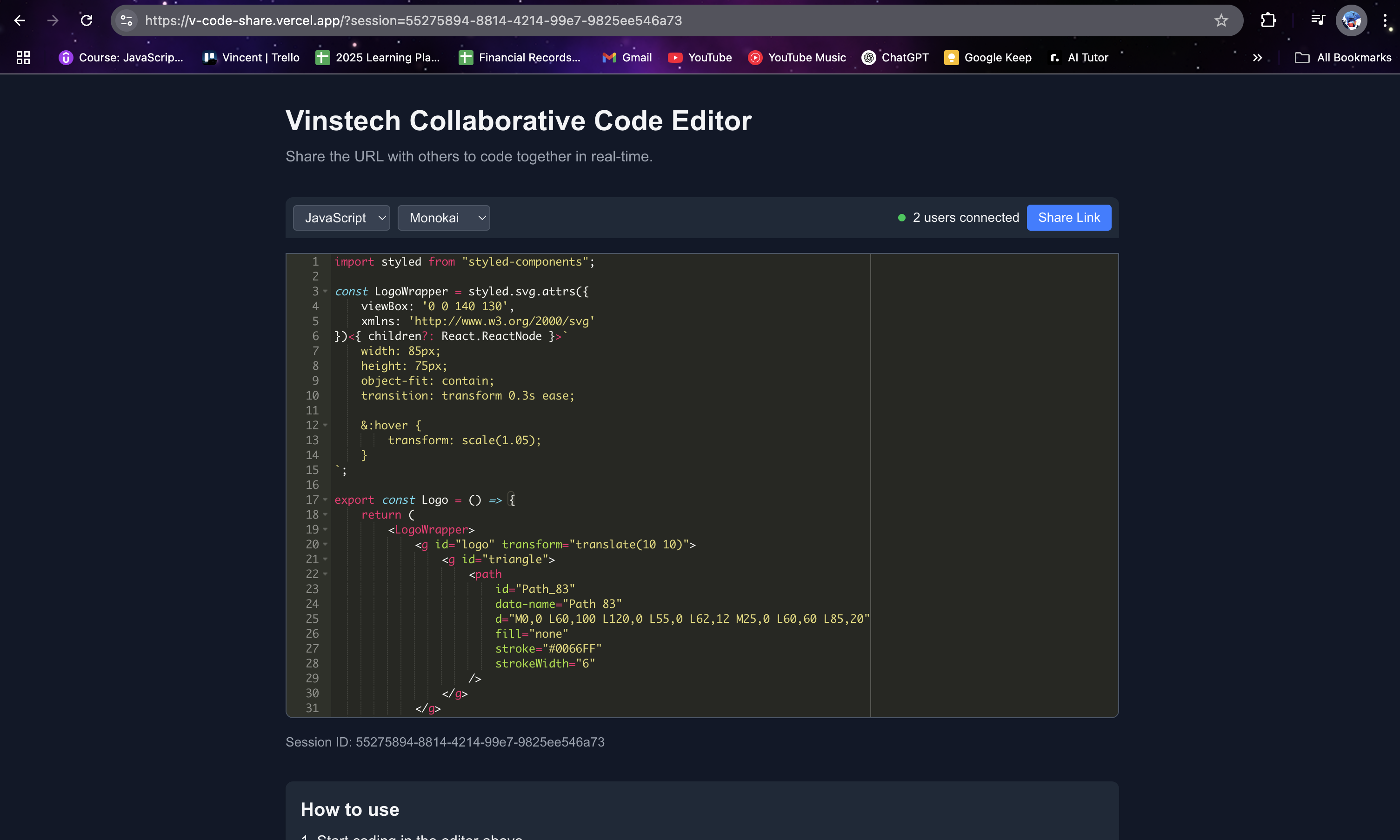 Collaborative Code Editor